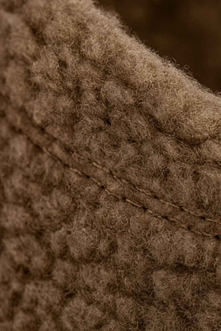 Winnie Warme Teddy Slippers - Khaki