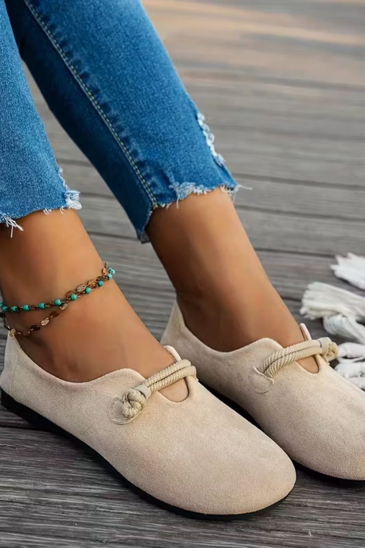 Marjorie Bequeme Slip-On Schuhe - Beige