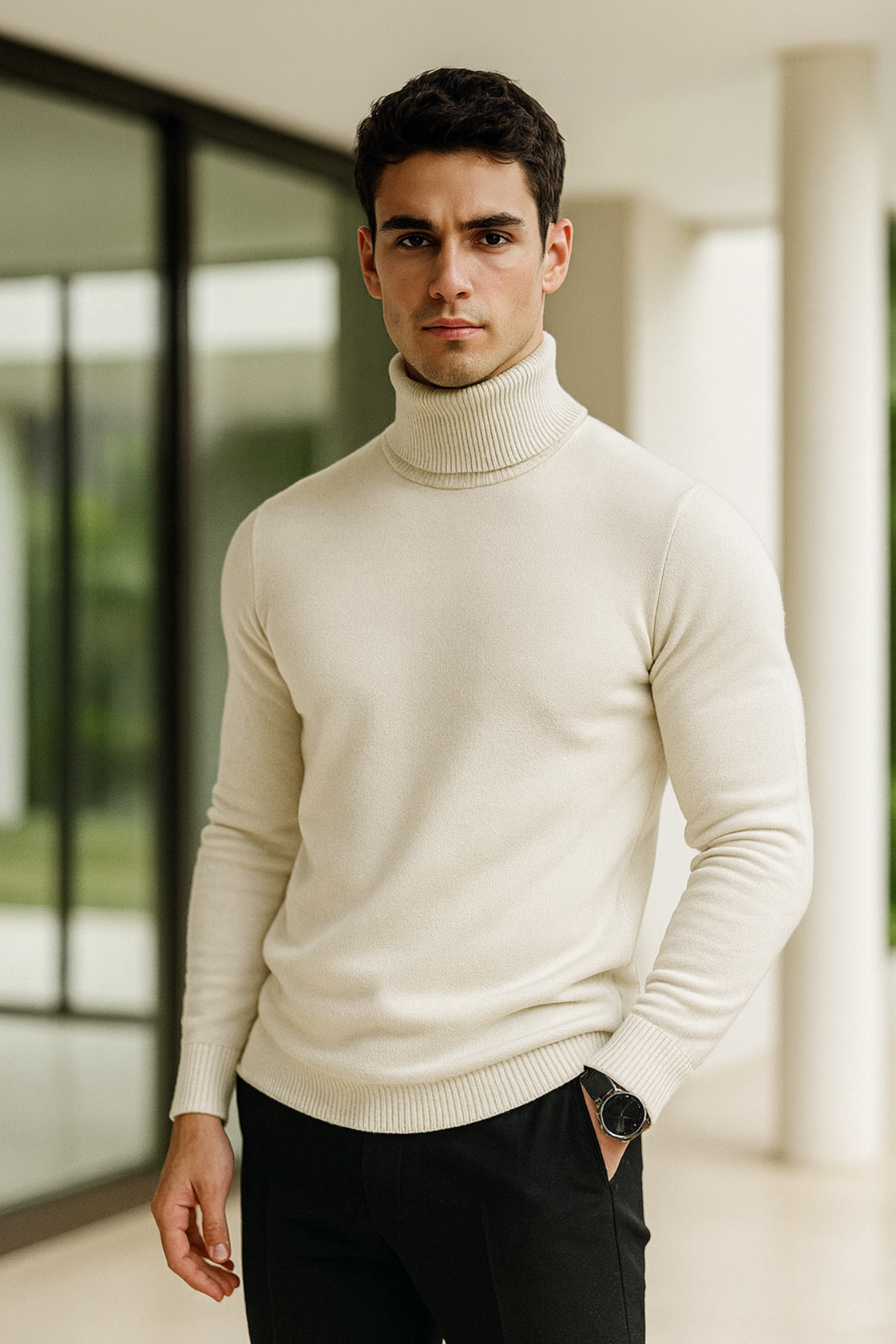 Enzo | Strick-Rollkragenpullover
