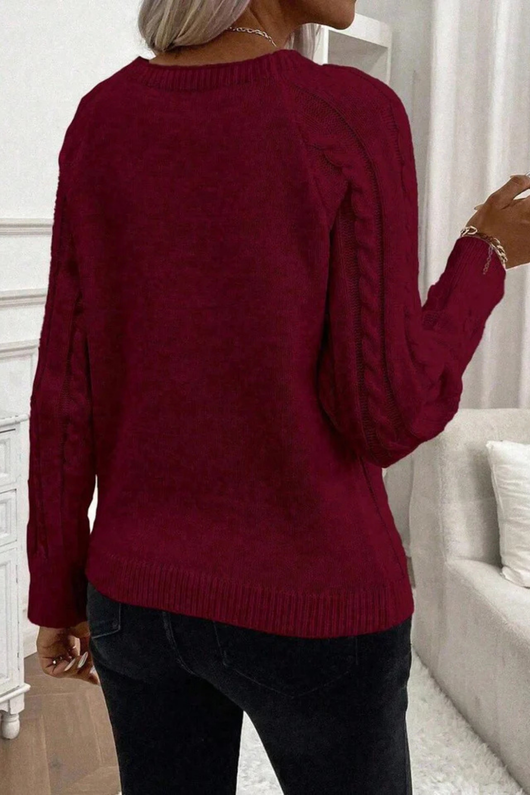 Cora | Strickpullover mit Knopfdetails