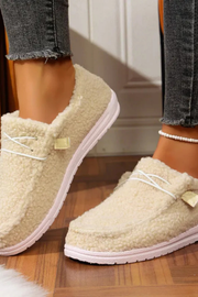 Winnie Warme Teddy Slippers - Beige