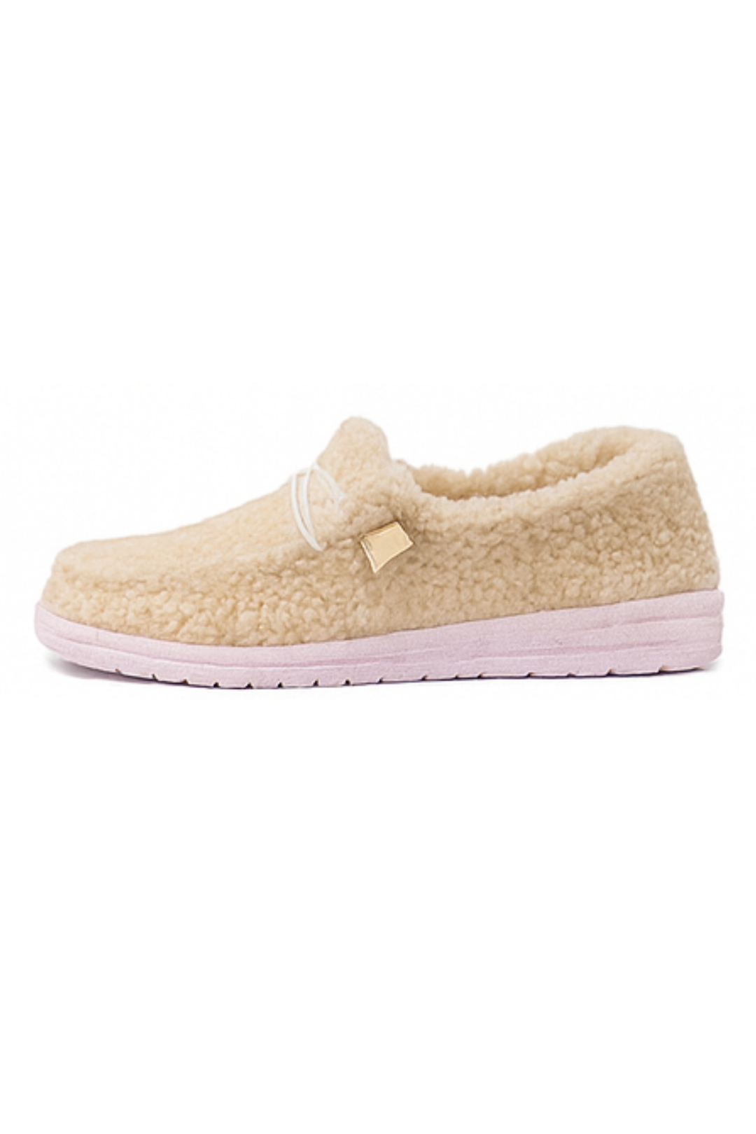 Winnie Warme Teddy Slippers - Beige