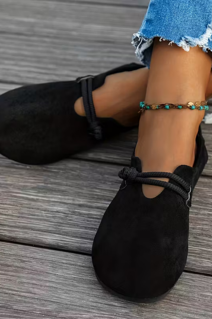 Marjorie Bequeme Slip-On Schuhe - Schwarz