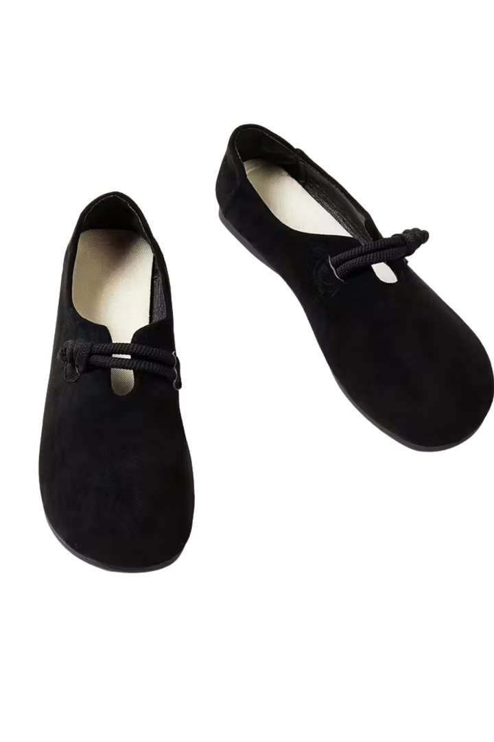 Marjorie Bequeme Slip-On Schuhe - Schwarz