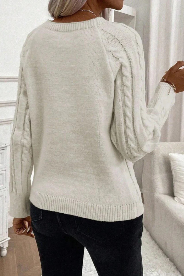 Cora | Strickpullover mit Knopfdetails