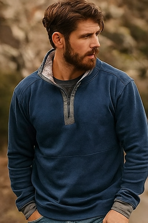 Piolo Fleece-Hemd - Blau