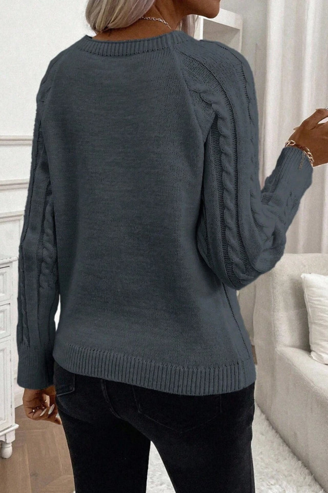 Cora | Strickpullover mit Knopfdetails