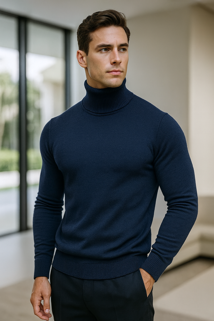 Enzo | Strick-Rollkragenpullover