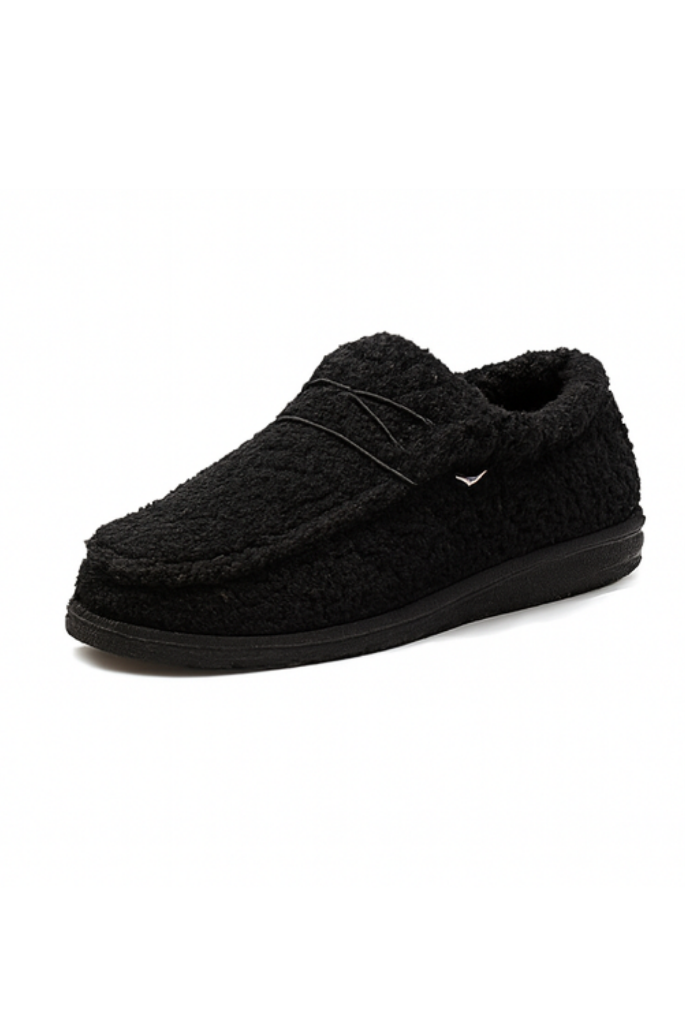 Winnie Warme Teddy Slippers - Schwarz