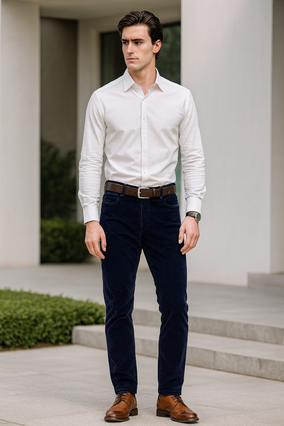 Sanz | Cord-Anzughose