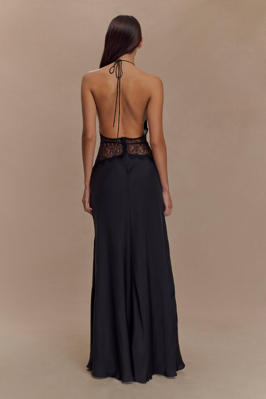 Velina Lace Satin Gown
