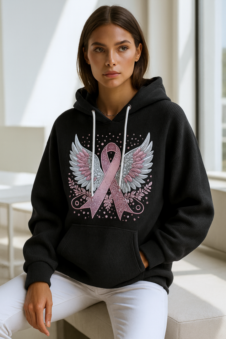 Briana | Sweater mit Brustkrebs-Schleife