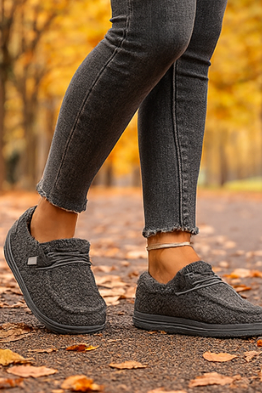 Winnie Warme Teddy Slippers - Grau