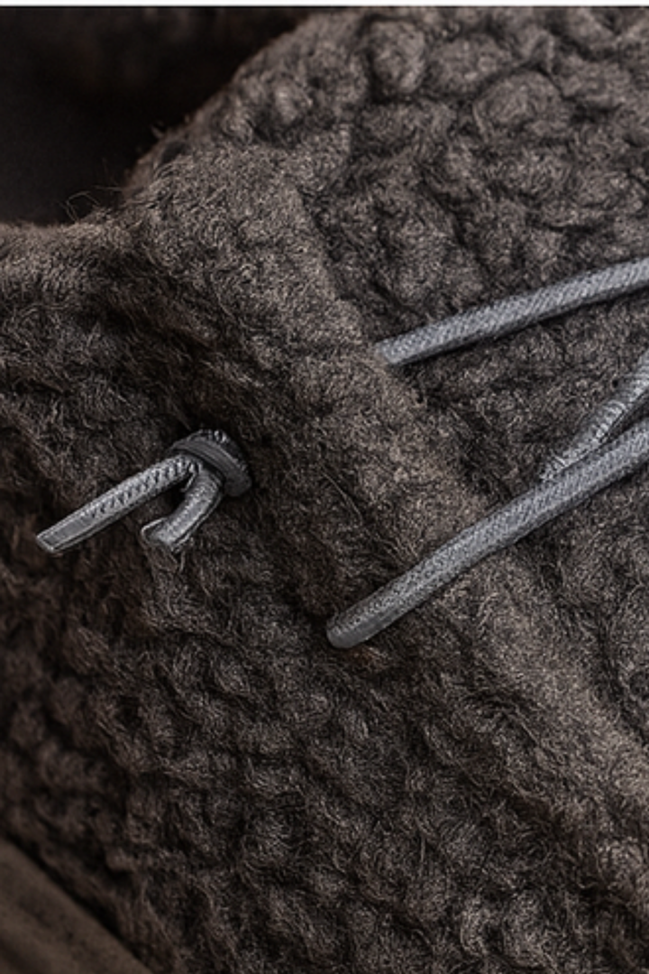 Winnie Warme Teddy Slippers - Grau