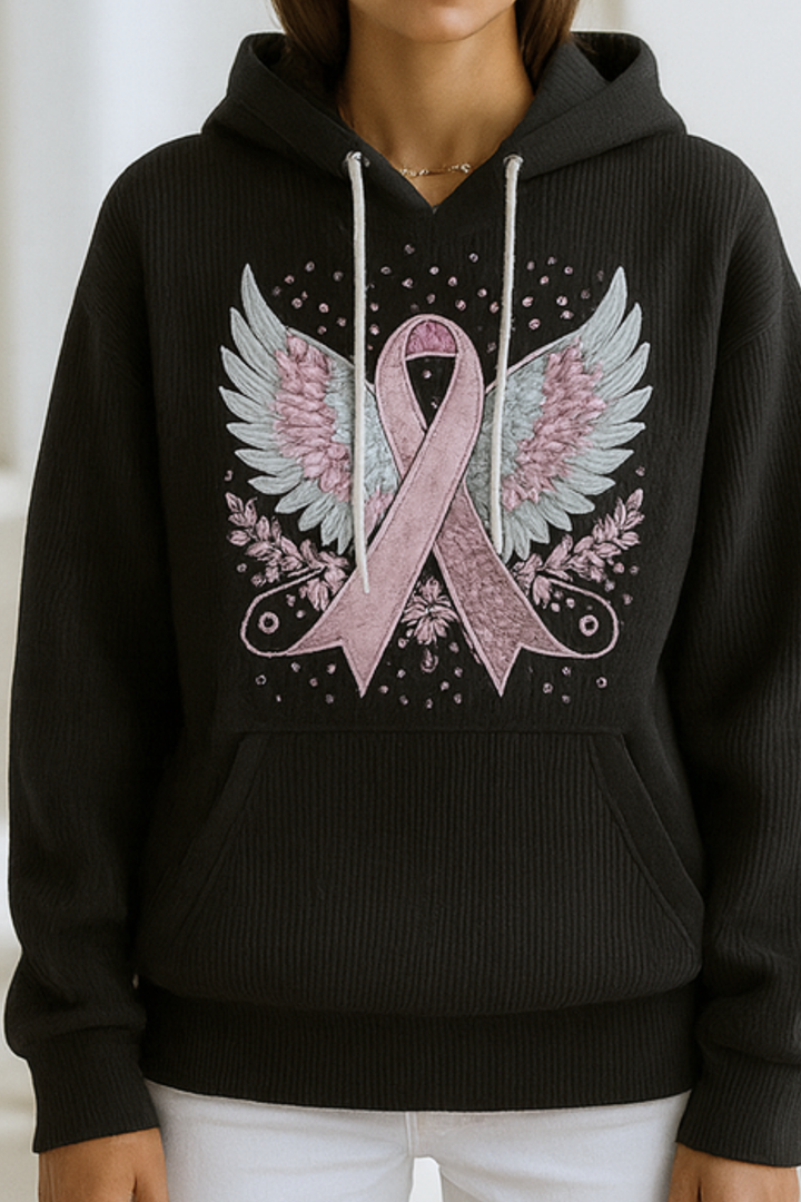 Briana | Sweater mit Brustkrebs-Schleife