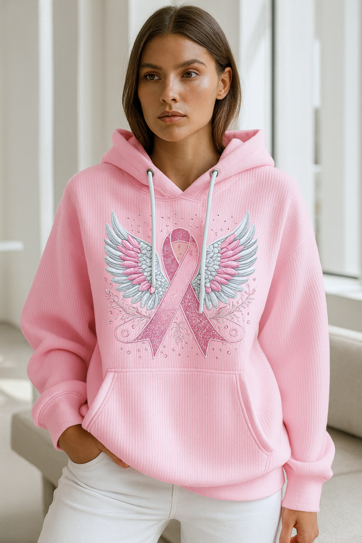 Briana | Sweater mit Brustkrebs-Schleife