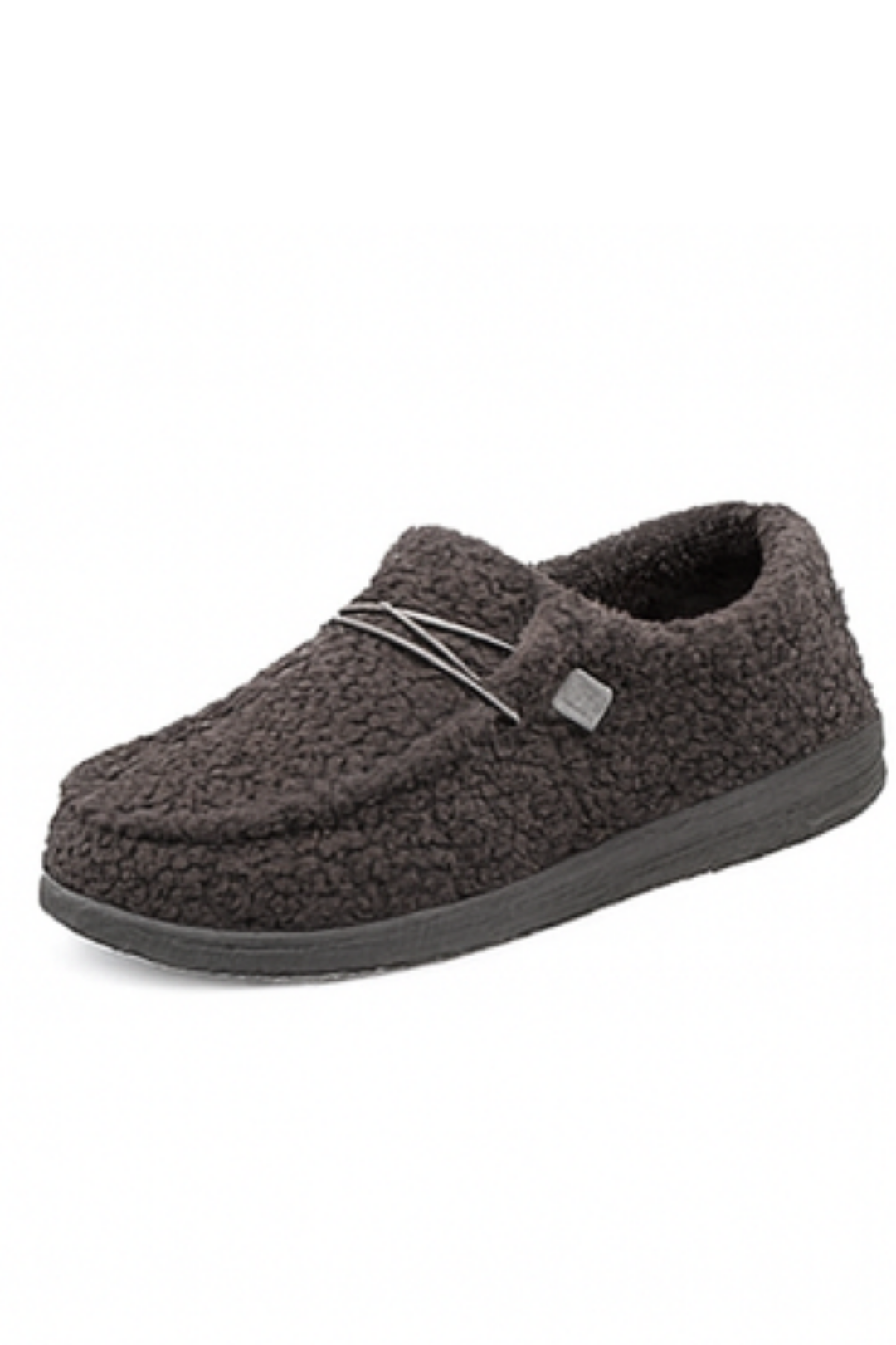 Winnie Warme Teddy Slippers - Grau