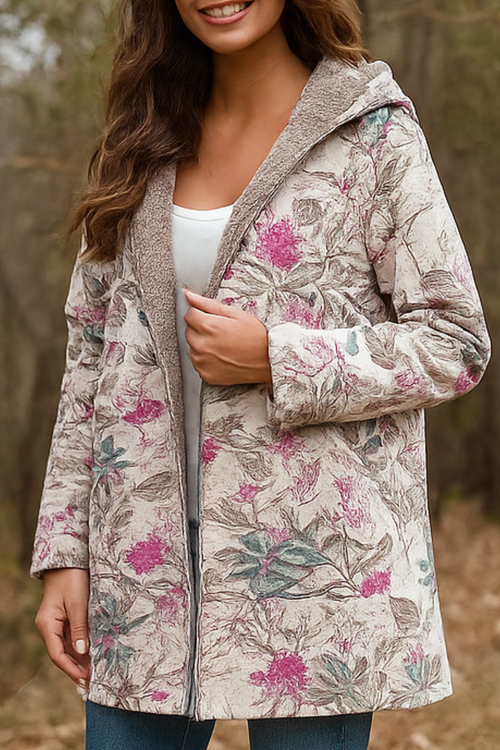 Lamelia Jacke mit Fleecefutter - Rosa