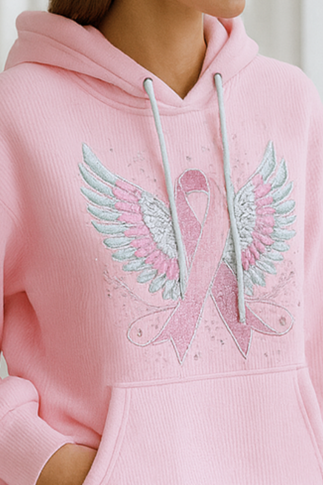 Briana | Sweater mit Brustkrebs-Schleife