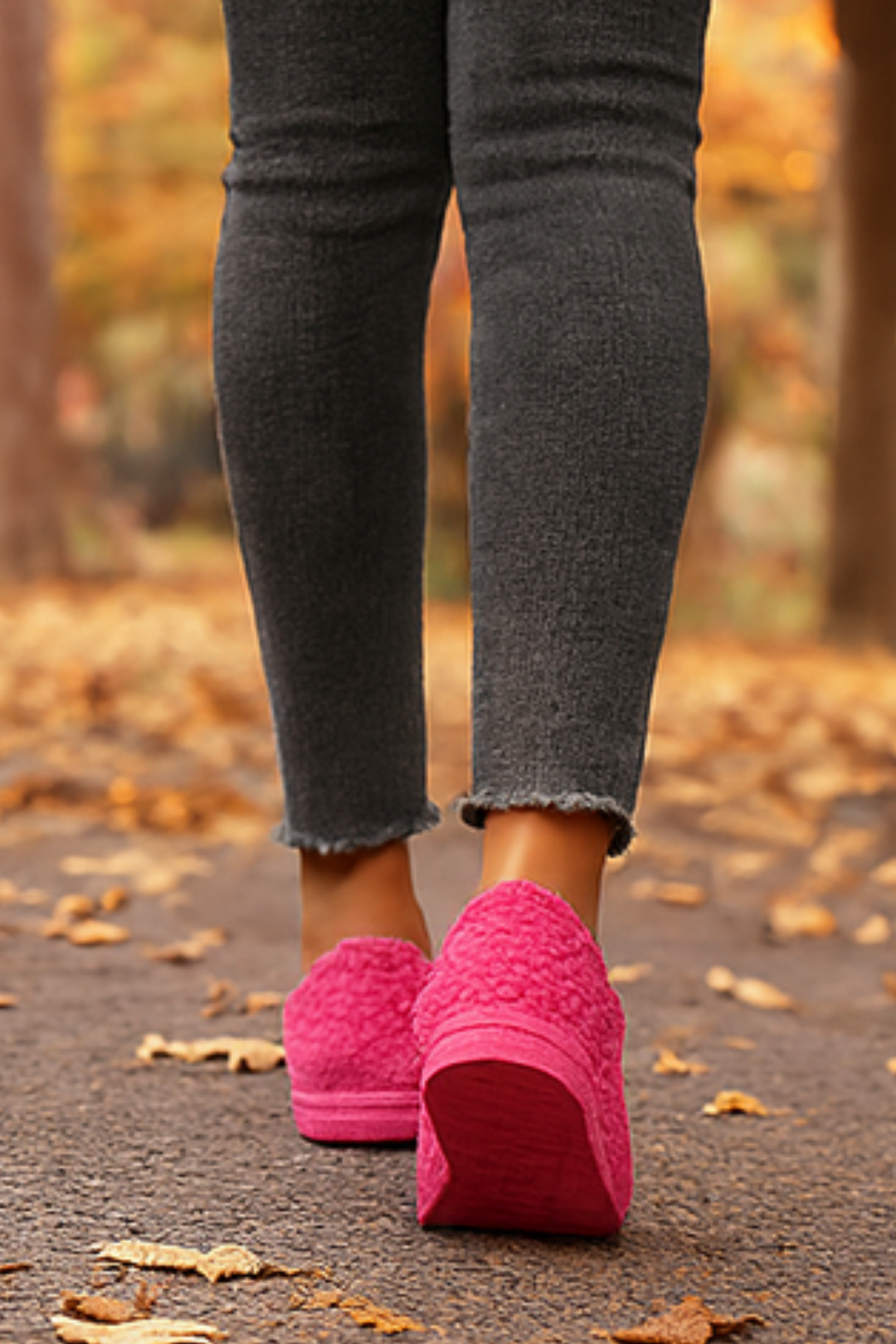 Winnie Warme Teddy Slippers - Rosa