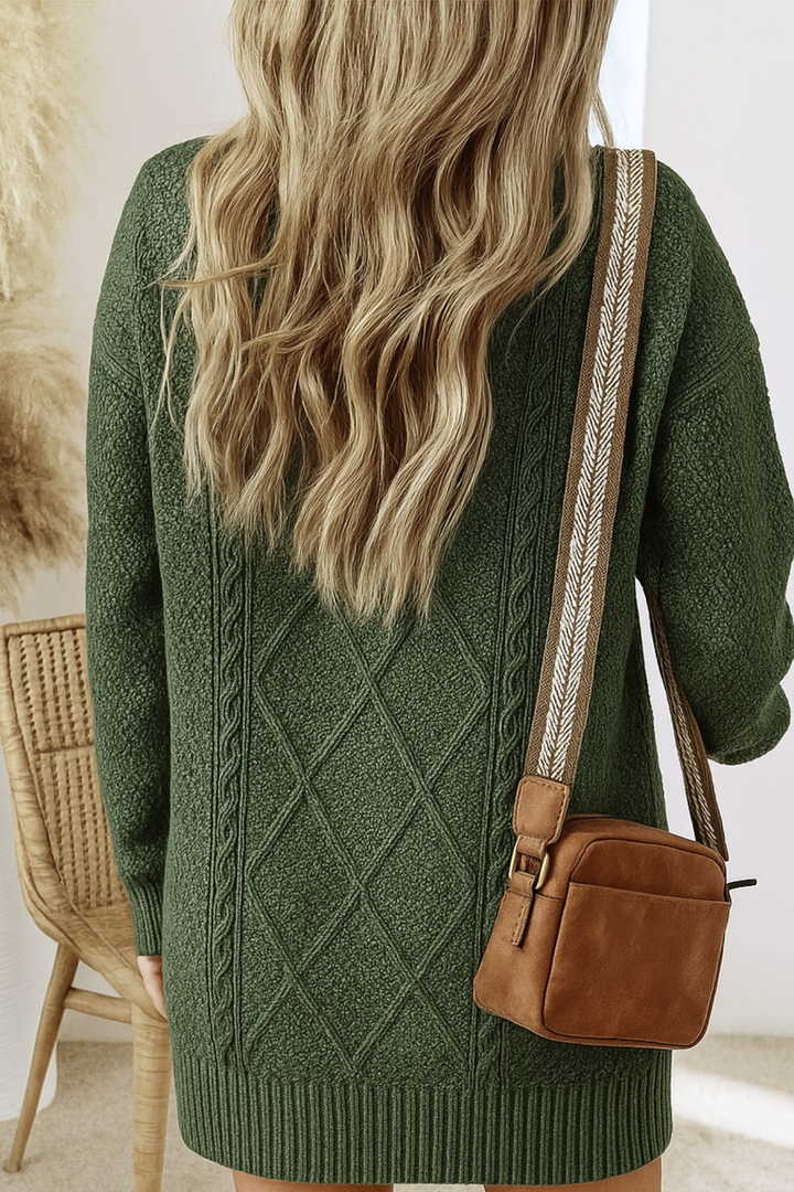 Juna | Strickkleid mit Zopfmuster