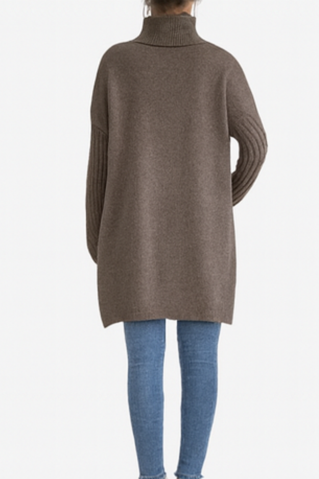 Bridgette | Langer Rollkragenpullover