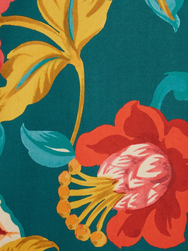 Grace einzigartiges Mini-Kleid mit Blumenmuster