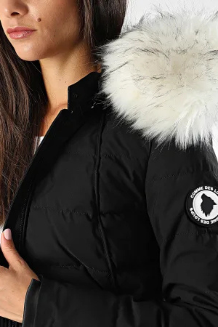 Freya | Heizbare Damen-Doudoune mit Kapuze und Kunstfell