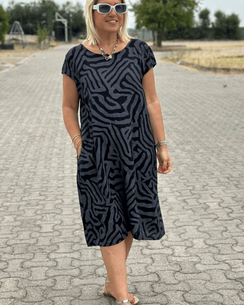 Serin | Elegantes bedrucktes Kleid