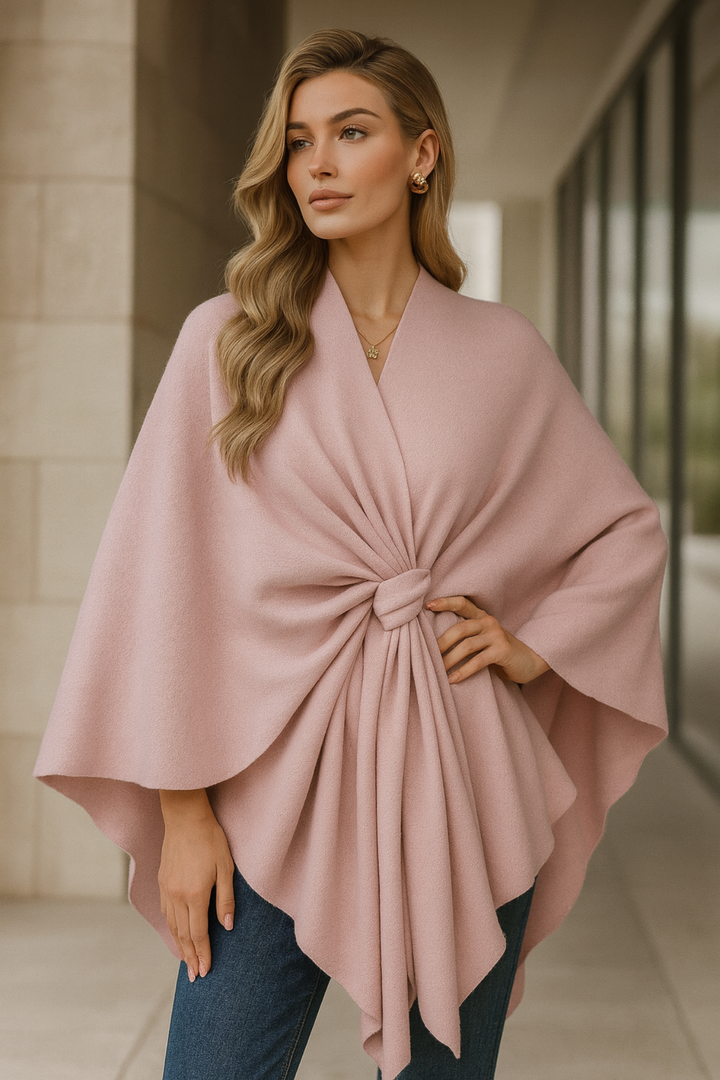 Yvonne | Eleganter Draped-Poncho