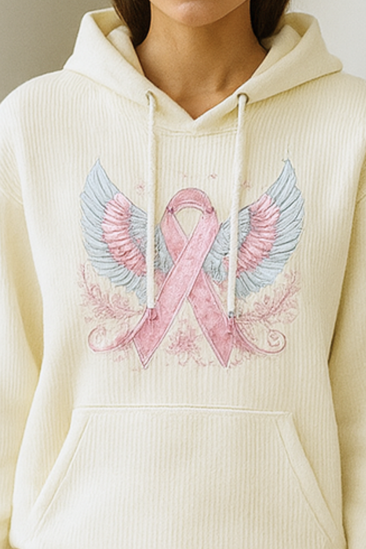 Briana | Sweater mit Brustkrebs-Schleife