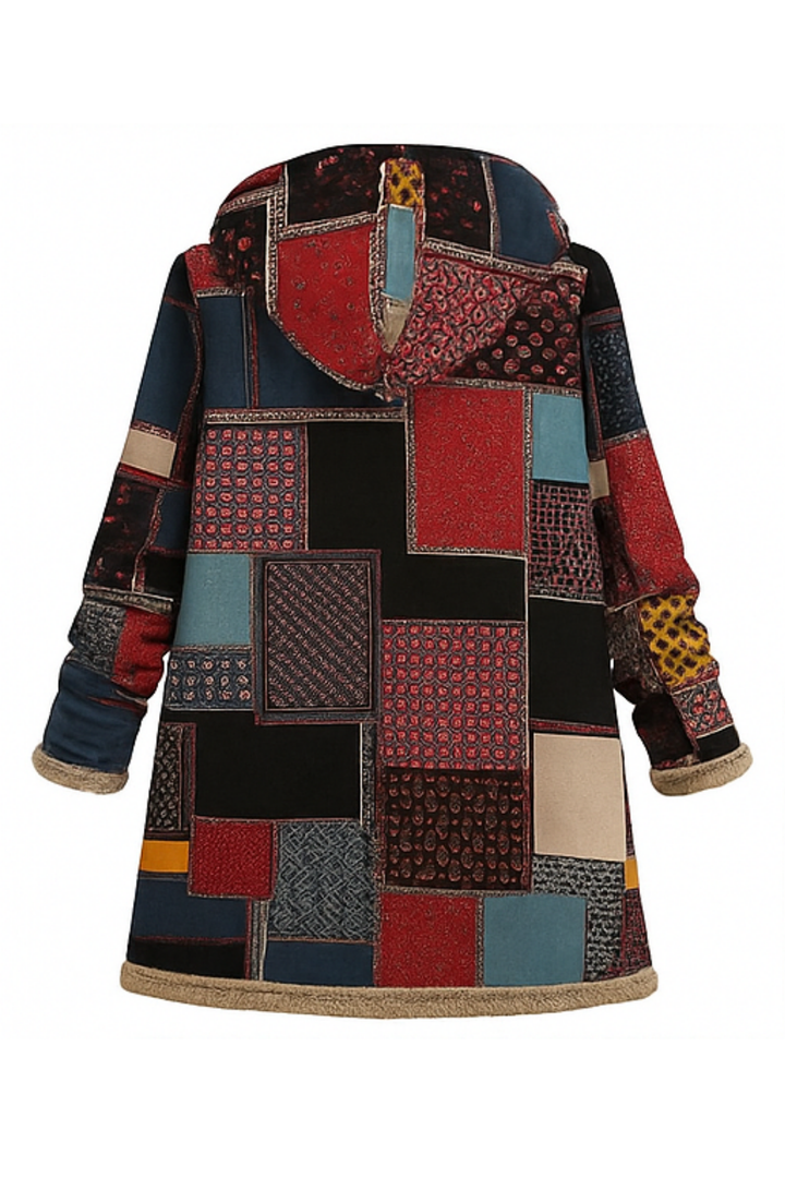 Lamelia Jacke mit Fleecefutter - Rot