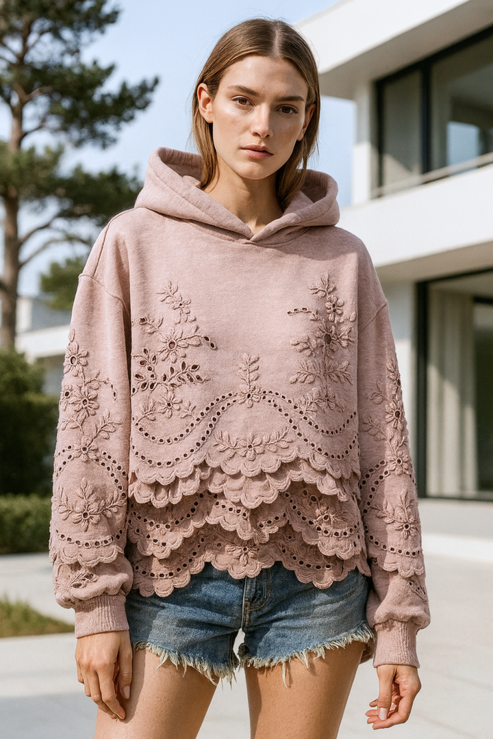 Lucia | Jumper mit Spitzen-Details