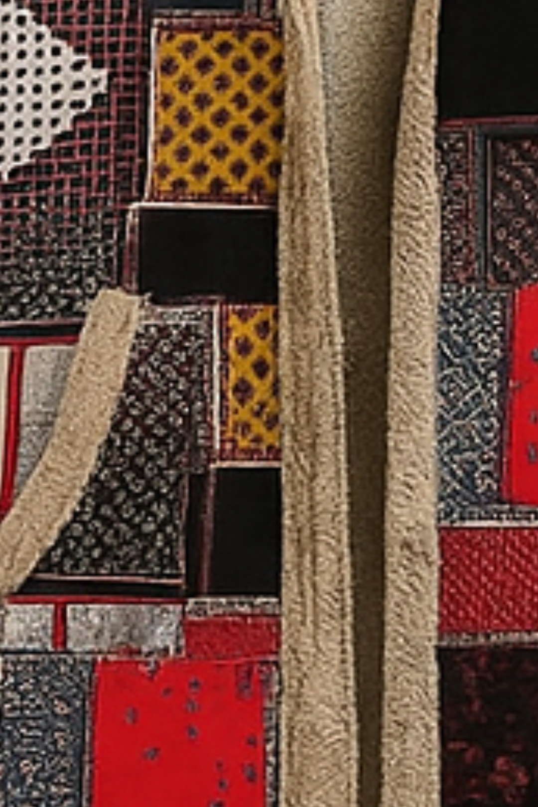 Lamelia Jacke mit Fleecefutter - Rot