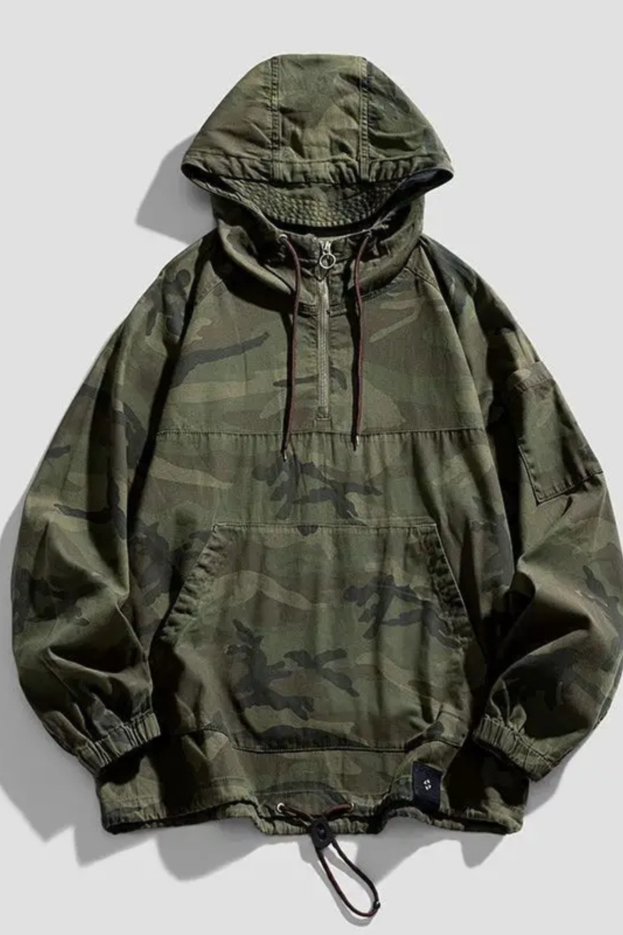 Eddie Lightweight Hooded Urban Camo Jacket for Spring to Fall