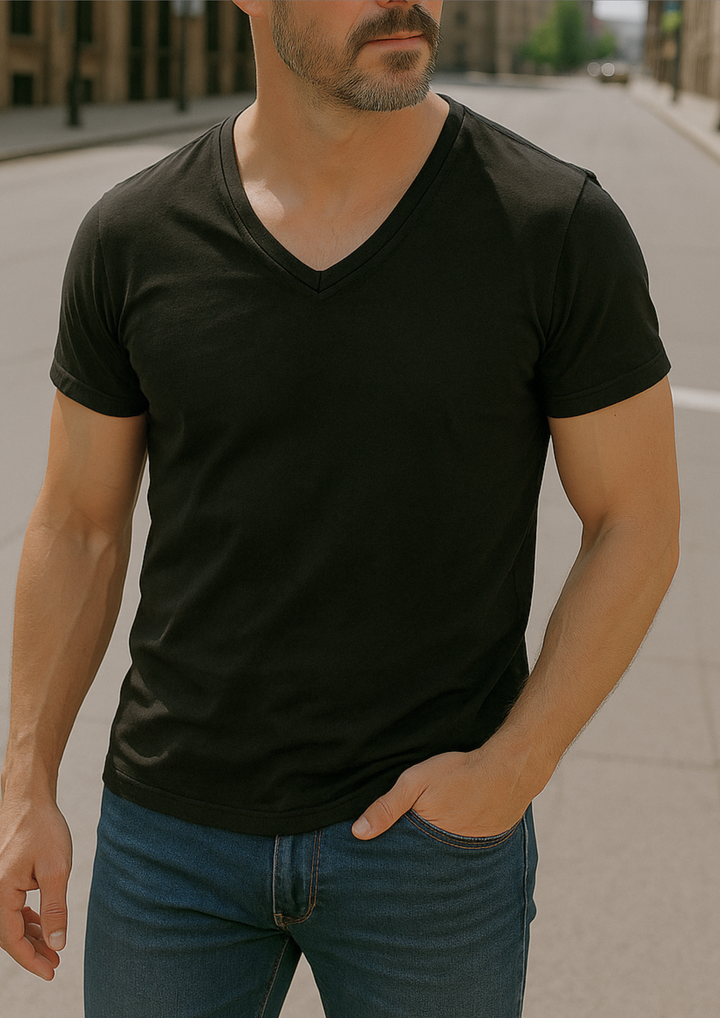 Jadrien Sunspel T-Shirt aus Bio-Baumwolle - Schwarz