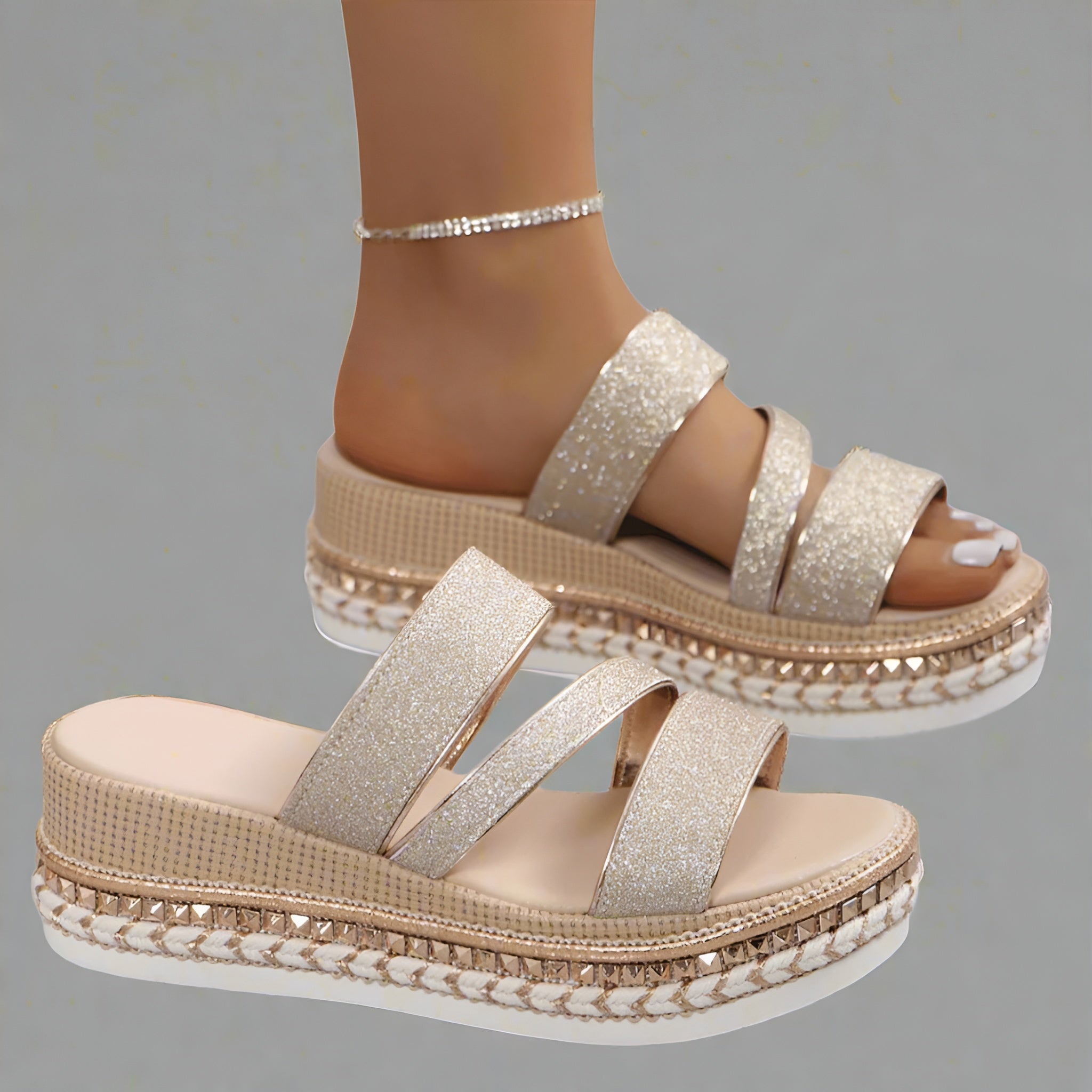 Laila™ | Bequeme Keilsandalen aus Premiummaterial