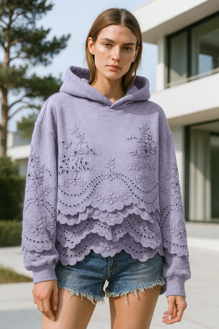 Lucia | Jumper mit Spitzen-Details