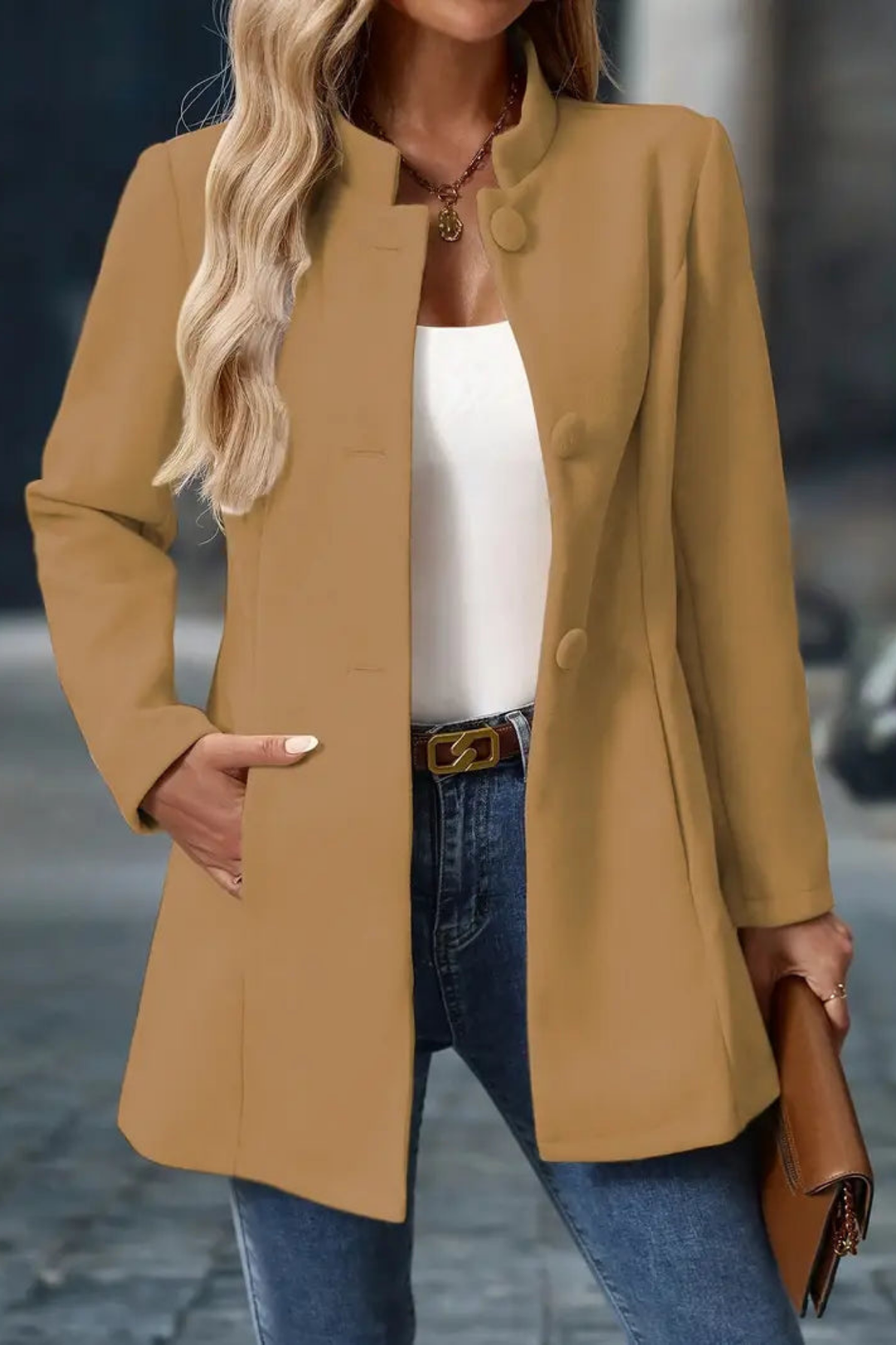 Claire Elegante Jacke - Braun