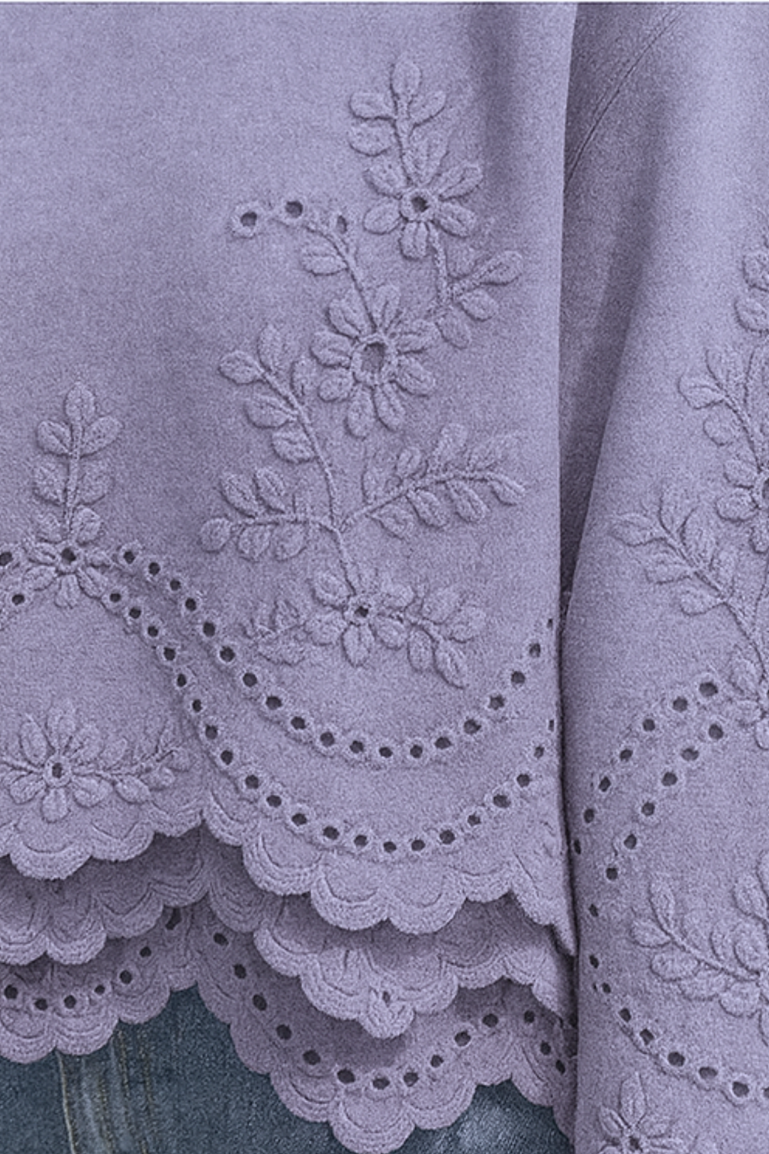 Lucia | Jumper mit Spitzen-Details