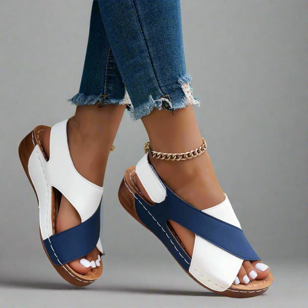 Eila™ | Handgefertigte Wedgesandalen aus Premium-Material