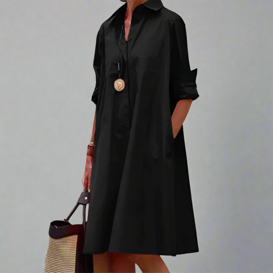 Sandrine Casual and Elegant Polo Dress for Spring