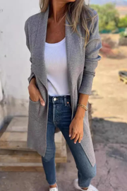 Nisha Langer Cardigan - Grau