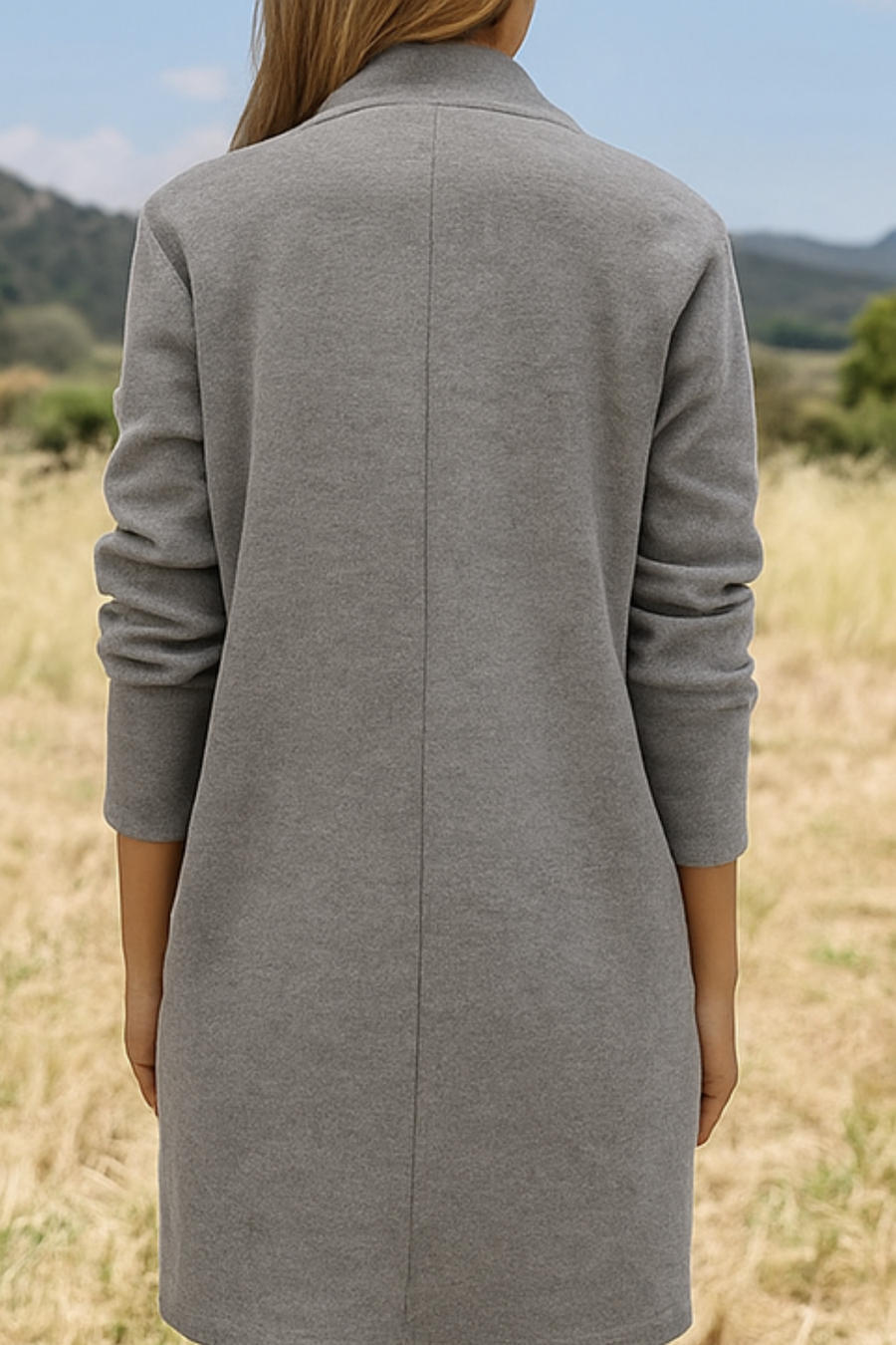 Nisha Long Cardigan Gray