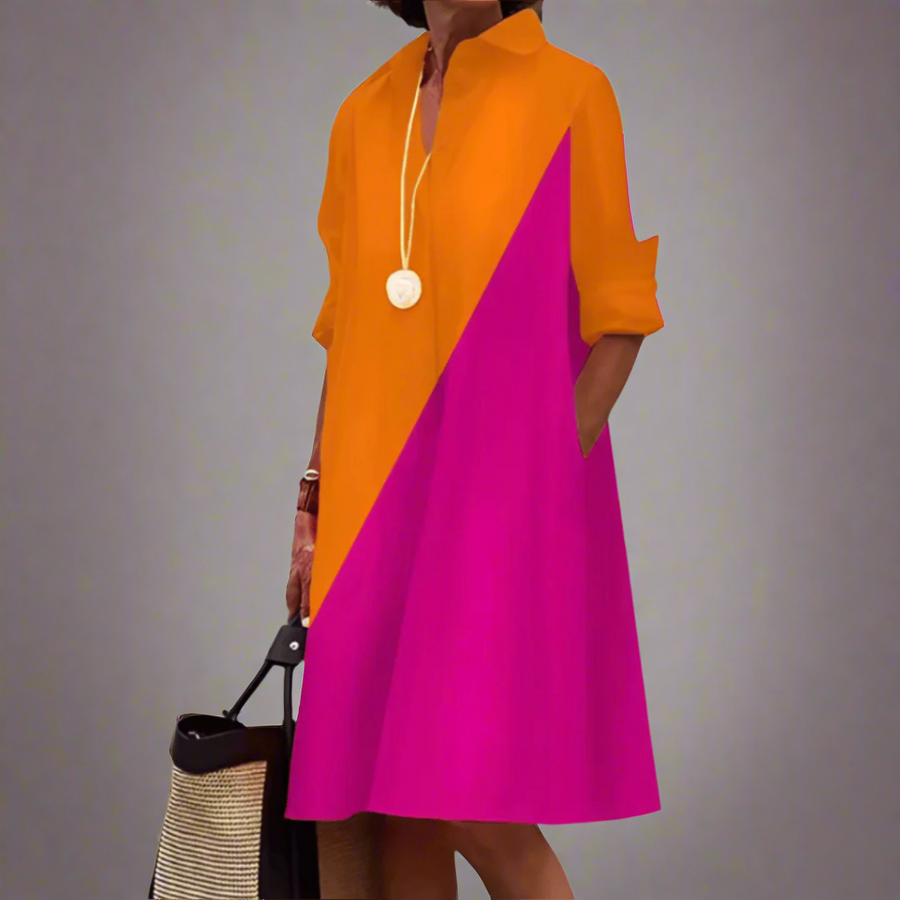 Sandrine Casual Elegant Polo Dress