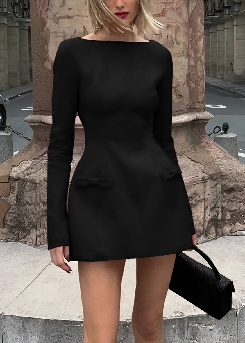 Madelline Bow-Tie Mini Dress