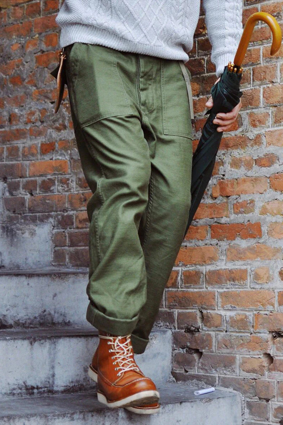 Craig Military-Inspired Straight Pants
