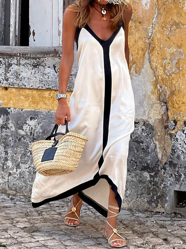 Maxine – Weiches Ärmelloses Maxikleid