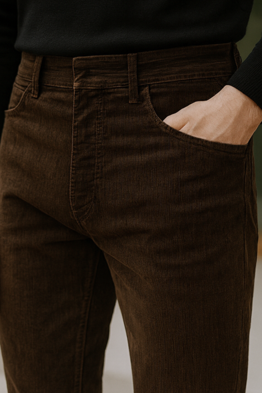 Sanz Corduroy Tailored Suit Dress Pants Flattering Pants
