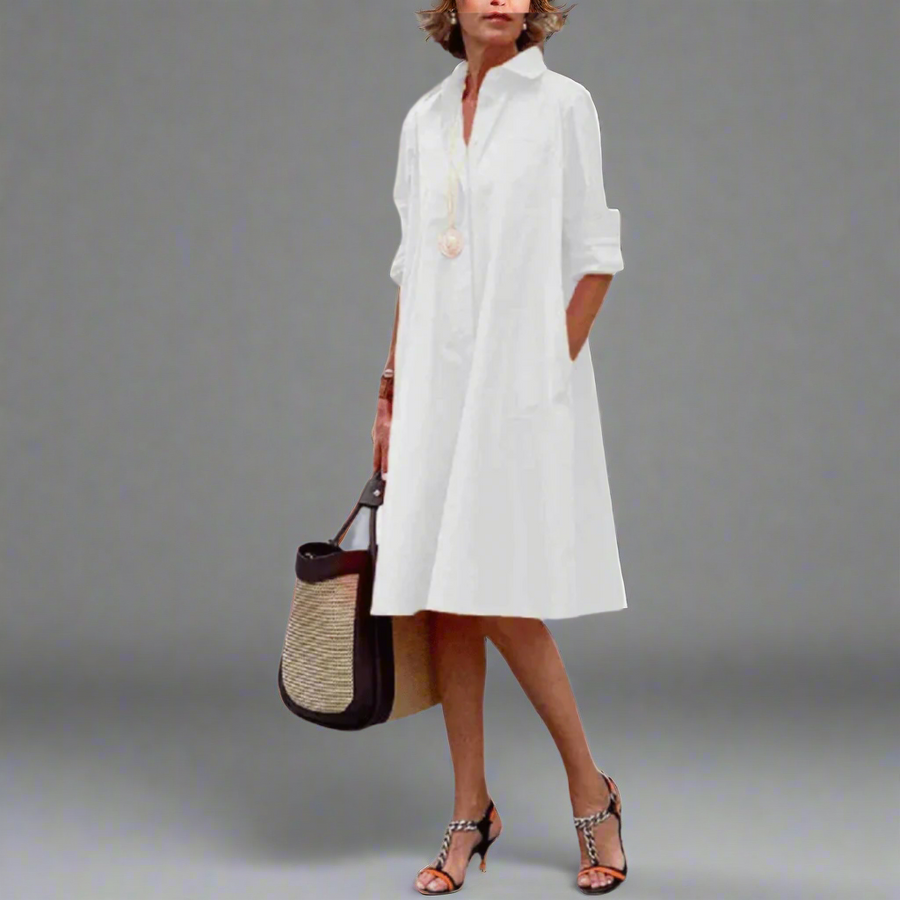 Sandrine Casual Elegant Polo Dress